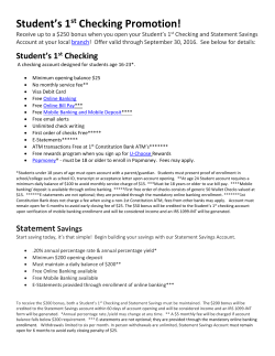 Student`s 1st Checking Promotion!