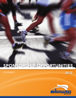 sponsorship opportunities