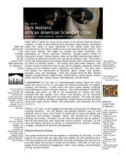 Dark Matters: African American Science Fiction