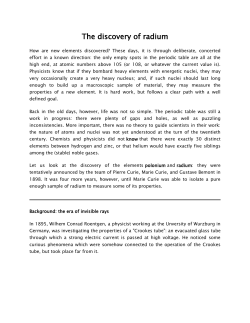 The discovery of radium - IDC