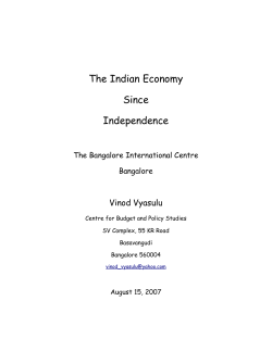 The Indian Economy Since Independence
