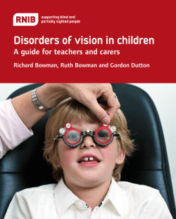 Disorders of vision in children