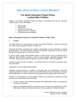 Looked After Children - The Apollo Education Project