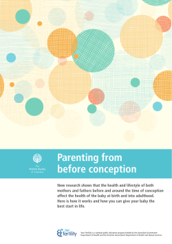 Parenting from before conception