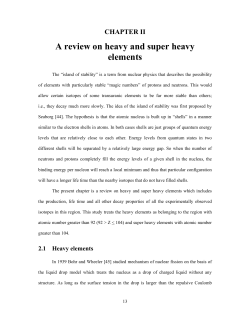 A review on heavy and super heavy elements