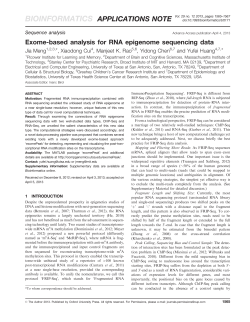Exome-based analysis for RNA epigenome sequencing data