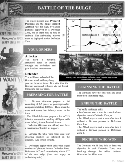 Battle of the Bulge Scenario