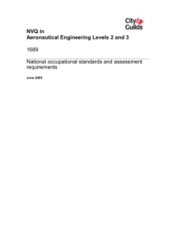NVQ in Aeronautical Engineering Levels 2 and 3 1689 National