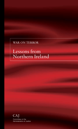 Lessons from Northern Ireland - Committee on the Administration of