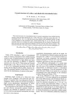 crystal structure of a silica- and alkari-rich