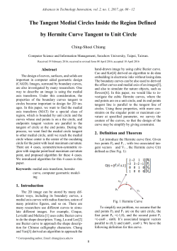 The Tangent Medial Circles Inside the Region Defined by Hermite