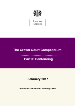 Crown Court Compendium - Courts and Tribunals Judiciary