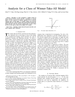 Analysis for a Class of Winner-Take-All Model