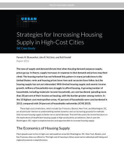 Strategies for Increasing Housing Supply in High