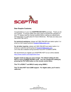 Dear Sceptre Customer,