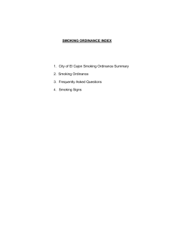 smoking ordinance index