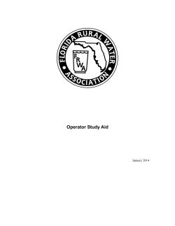 Operator Study Aid - Florida Rural Water Association