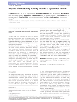 Impacts of structuring nursing records: a systematic review