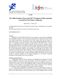 The 1868 (Southern Peru) and 1877 (Northern Chile) tsunamis