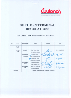 su tu den terminal regulations