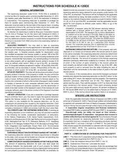Expensing Deduction Instructions K-120EX