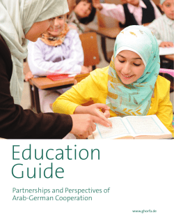 Partnerships and Perspectives of Arab-German Cooperation