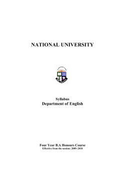 English 2nd Year - National University