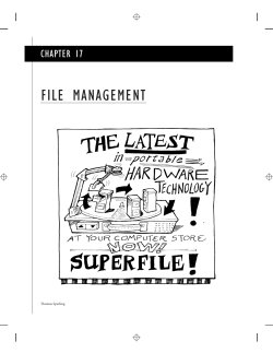 file management - Kean University