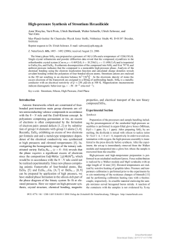High-pressure Synthesis of Strontium Hexasilicide