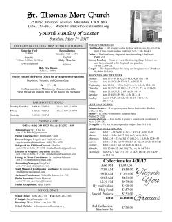 May 7, 2017 - St. Thomas More Church Alhambra