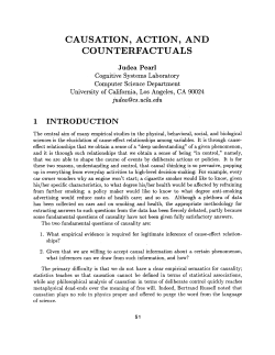 causation, action, and counterfactuals