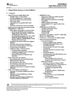 SM320DM6446 - Texas Instruments