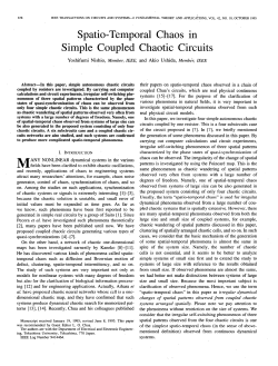 Spatio-Temporal Chaos in Simple Coupled Chaotic Circuits