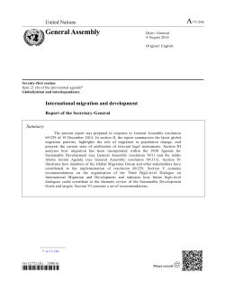 New York Declaration for Refugees and Migrants
