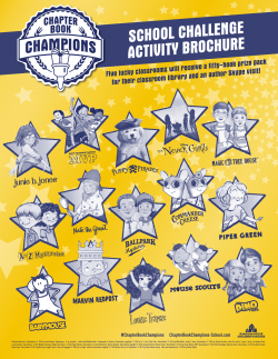 school challenge activity brochure