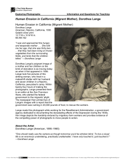 Human Erosion in California (Migrant Mother)