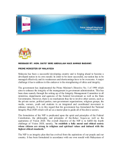 Malaysia has been a successful developing country
