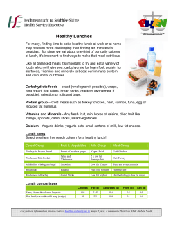 Healthy Lunches
