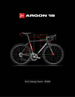 2015 Sizing Charts - ROAD