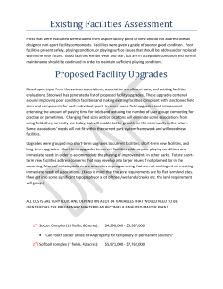 Existing Facilities Assessment Proposed Facility