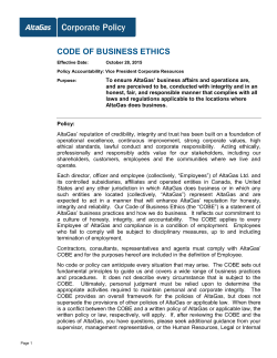 AltaGas Code of Business Ethics
