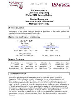 Outline - McMaster University