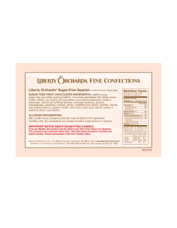 Nutrition Facts - Liberty Orchards