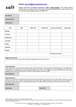 salt timesheet