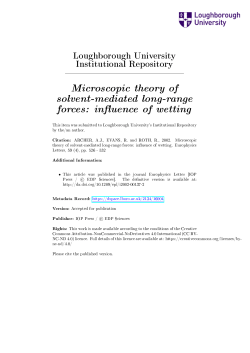 Microscopic theory of solvent-mediated long