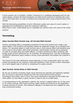 Knowledge about Print Processing