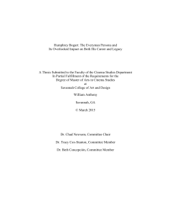 Humphrey Bogart: The Everyman Persona and Its Overlooked