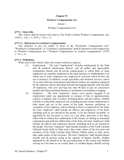 Chapter 97. Workers` Compensation Act.