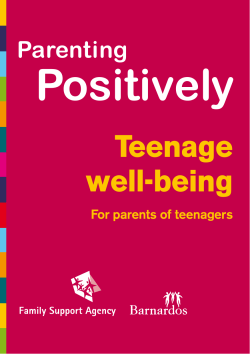 Teenage well-being