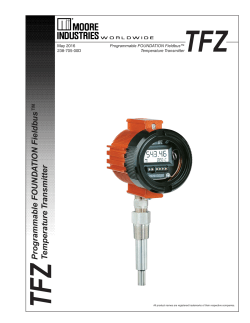 Programmab le F OUND A TION Fieldb us&trade; Temperature Transmitter